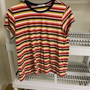 Striped marine layer tee